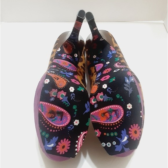 Betseyville By Betsey Johnson Leopard Platform Stiletto Heels US 9.5 Sexy High - Picture 10 of 11